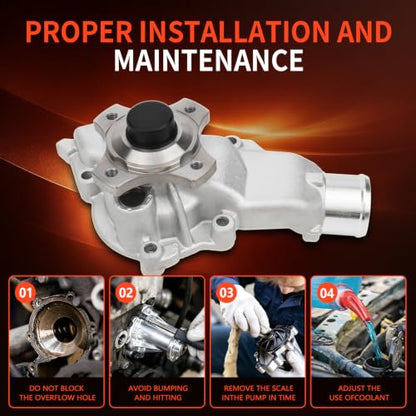 AW7164 Engine Water Pump Kit for Jeep Wrangler Grand Cherokee - size: AW7164