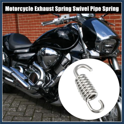 2 Pcs Universal Exhaust Pipe Spring for Motorcycles 43mm 1.69" Stainless Steel Exhaust Pipe Spring Hook Modified Accessory Stylish Design