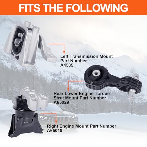 Engine Motor Mount Compatible with Honda Civic 2006-2011 L4 1.3L ,Replacement for A65019 A65029 A4585 - size: CR-V 06-11 L4 1.3L