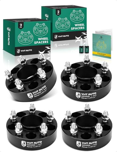 YHTAUTO 5x4.5 Hub Centric Wheel Spacers 1.5 Inch for Ford, Lincoln - size: 1.5 Inch Thickness, style: 4 PCS