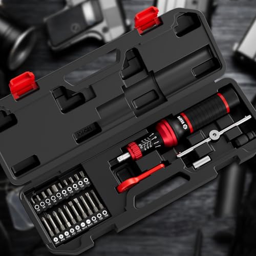 VANPO Torque Screwdriver, 10-60 In-lb, 24 Piece, Click Style for Gunsmith - size: 10-60 inlb