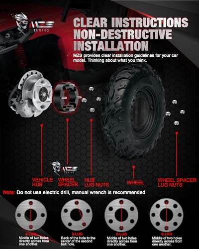 MZS 4x137 Wheel Spacers 2" M10×1.25 110mm for Defender HD5 HD8 HD10 4Pcs