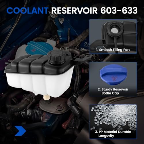 603-633 Coolant Tank for Mercedes CL/G-Class 00-08 - color: White, size: 603-633