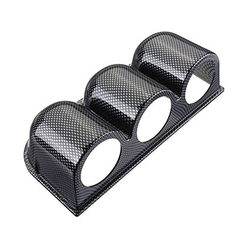 ESUPPORT Carbon Fiber 2" 52mm Heavy Duty Universal Three Hole Dash - color: Triple Hole