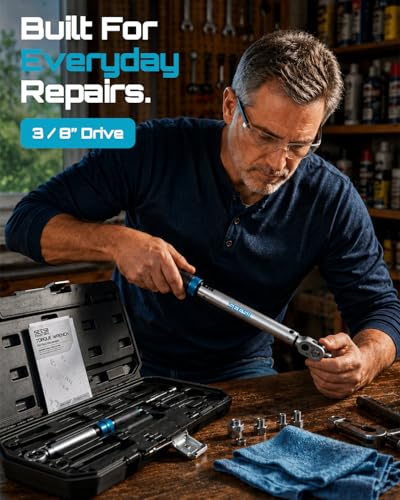 Seesii Torque Wrench Set 1/4" 3/8" 1/2" Drive - size: 1/4" 3/8" 1/2" Drive Torque Wrench Set