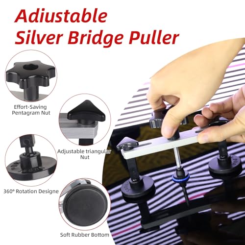 Super PDR Dent Puller Kit Paintless Dent Repair Kit for Car – Slide Hammer Suction Cup and PDR Light for 98% Auto Body Dent Removal, Hail Damage & Appliance Dents or Vehicle Dent Removal - size: PDR-A3