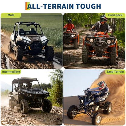 Reliable All-Weather Trailer Tires & Wheels Set - 4.80-8, Load Range C, 6PR, 4 Lug White Modular Rims - Utility, Boat, Camper Trailers - PCD 101.6 * 4, Center Bore 72mm, ET=0 - size: 4.80-8 4 lug