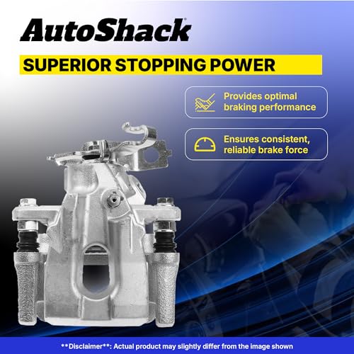 AutoShack Front Brake Caliper with Bracket, Driver Side, 1pc