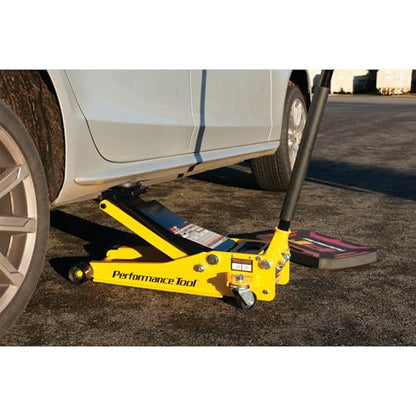 Performance Tool W1645 3.5 Ton Low Profile Swiveling Floor Jack - style: 3-1/2 Ton (7,000 lbs) Low Profile