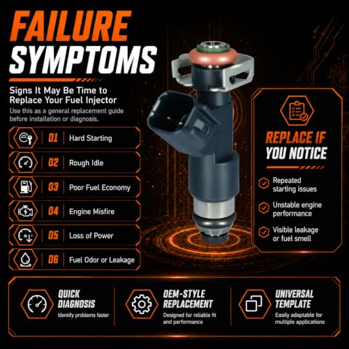 Upgraded Fuel Injectors 12594512 fit for Chevy Tahoe Avalanche Express Silverado Suburban 1500 2007-2009, fit for GMC Yukon Sierra Savana 2007-2009, V8 5.3L Flex, FJ977 (8) - color: Black