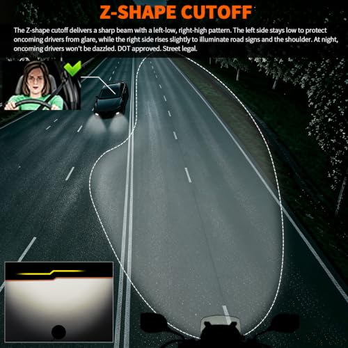 5.75 Inch Headlight with Whirlwind Dynamic Start Halo & White/Amber DRL - color: White/Amber Dynamic DRL