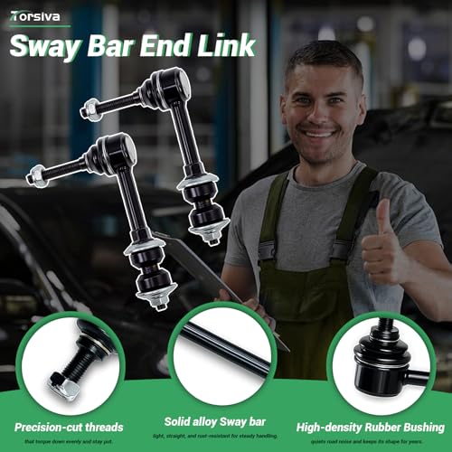 2PCS Front Stabilizer Sway Bar End Links Fit for Dodge 2004-2005 Ram 3500 4WD, 2003 2004 2005 Ram 2500 4WD ‎‎K80885 - size: K80885 X2
