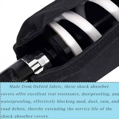 4 PCS Universal Shock Cover, Rear Shock Absorber Suspension Protector, ATV Shock Covers Suspension Protector Absorber Protection, Suitable for Motorcycles, ATVs, Four-Wheelers, and Scooters (350MM)