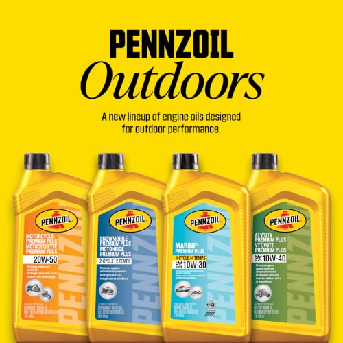 Pennzoil Marine Premium Plus 2-Cycle Synthetic Blend Engine Oil, 1 Gallon - size: 1 Gallon, style: New Packaging