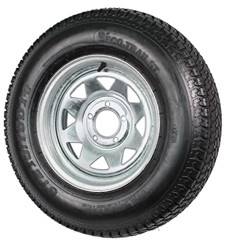 eCustomrim Trailer Tire Rim Assembly ST215/75D14 14 Inch Load Range C 5 Lug