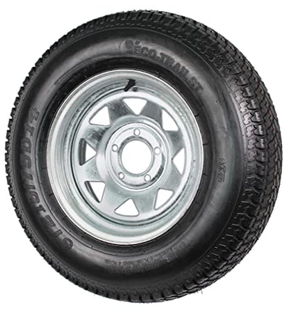 eCustomrim Trailer Tire Rim Assembly ST215/75D14 14 Inch Load Range C 5 Lug