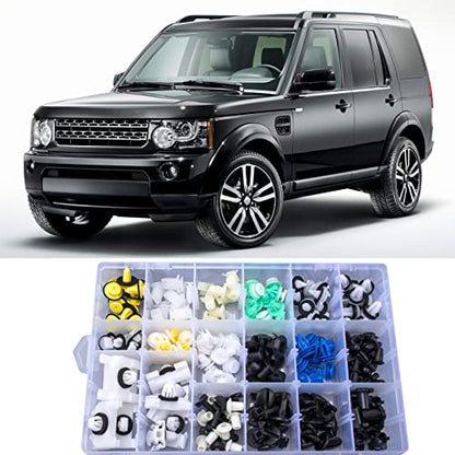 189pcs for Land Rover Body Interior and Exterior Retainer Fastener Clip Assortment 20 Most Popular Sizes & Applications