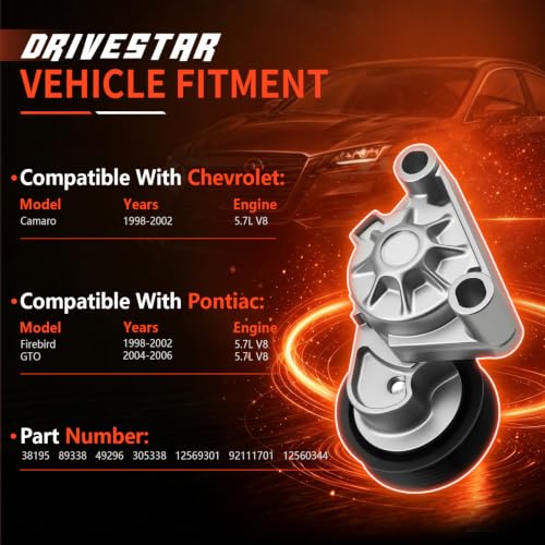 38195 Belt Tensioner w/Pulley for Chevy Camaro Pontiac GTO - size: 38195