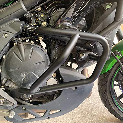 Motorcycle Steel Highway Cage Crash Bar Engine Guard Bumper Frame Falling Protector for Ka-wasaki Versys 650 Versys650 KLE650 KLE 650 15 16 17 18 19 20 21 2015-2021 (Full Set)