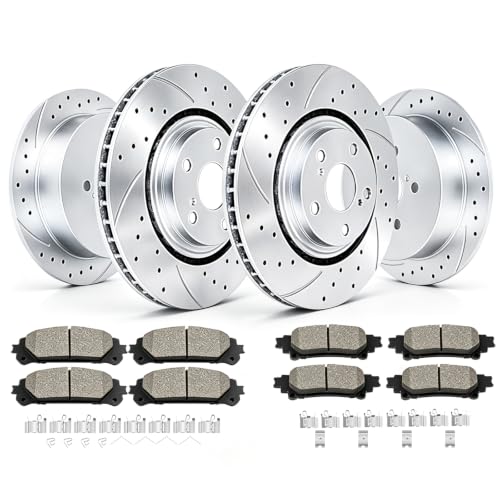 Acinoparts Front & Rear Brake Kit for 2010-2015 Lexus RX350 2010-2015 - size: ABK00601