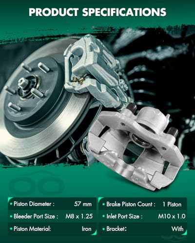 SCITOO 1PC Front Right Brake Caliper Assembly with Bracket For Ford - size: Front Passenger[18B4949]
