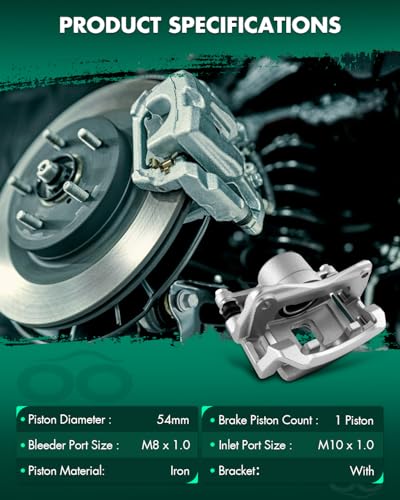 SCITOO Front Left & Right Brake Calipers With Bracket 19-B2048 19-B2049 - size: Front[19-B2048 & 19-B2049]