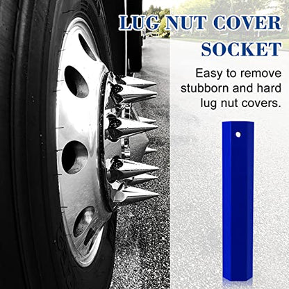 Lug Nut Cover Socket HEX Shape Installation Tool for 1.5-inch and 32mm/33mm Lug Nut Covers on Semi Trucks, Trailers, Trucks, RVs - 1 Unit
