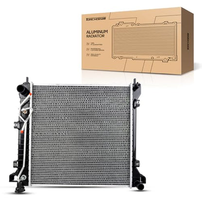 Torchbeam Car Aluminum Core Radiators Compatible with1997-1999 Dakota 3.9/5.2/5.9L 1998-1999 Durango (w/o Auxillary TOC (Transmission Oil Cooler) Transmission Oil Cooler Included - size: CU1905