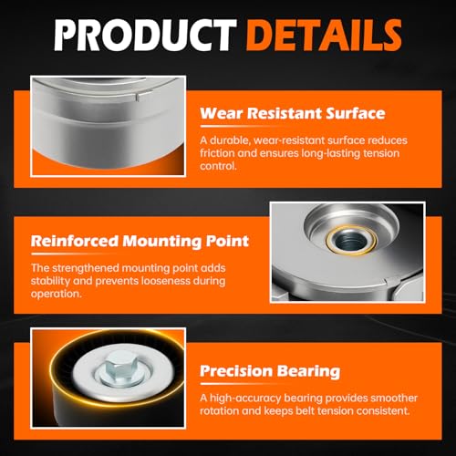 GAHA 39298 Belt Tensioner Pulley Assembly for Ford F-150 5.0L 2011-2022 - size: 39298