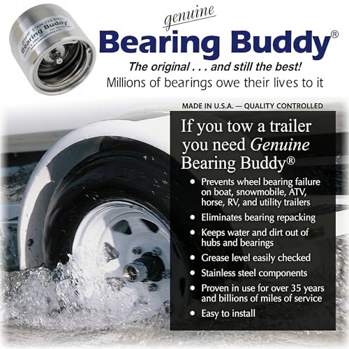 Bearing Buddy Model 2047 Stainless Steel Wheel Bearing Protectors w/ 19Bra