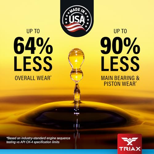 Triax Fleet Supreme ESP 5W-40 API CK-4 Full Synthetic Heavy Duty Diesel Engine Oil | Moly Boron Friction Modified | Extended Drain (1 Gallon) (Pack of 3) - size: 1 Gallon (Pack of 3)