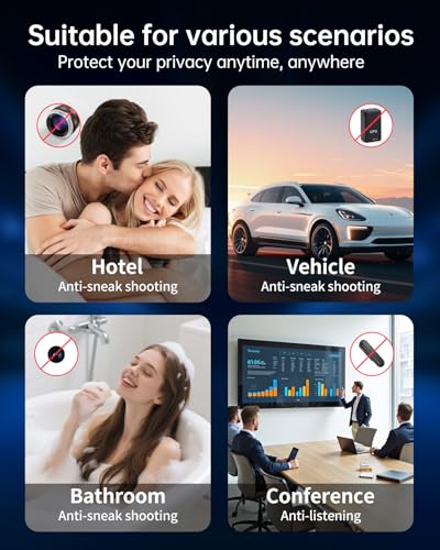 K18 Hidden Camera Detector, 3-in-1 GPS Tracker Detector & Bug Detector, Ultra-Long Battery Life Signal Scanner with Magnetic Field Finder for Hotels, Bathroom, Home, Office, Travel