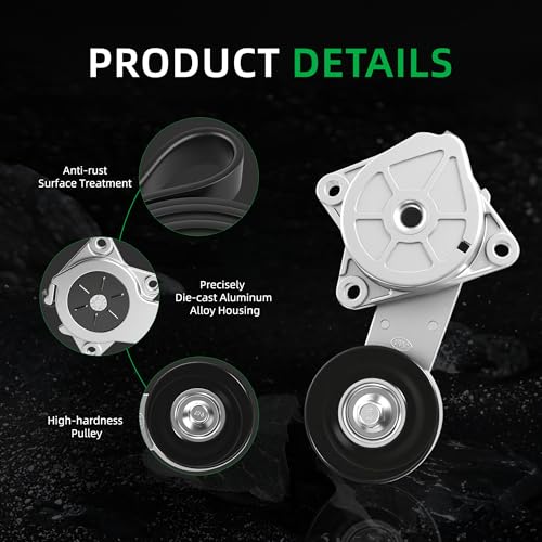 Belt Tensioner Idler Pulley Assembly Set - size: for Mustang 1995-1999