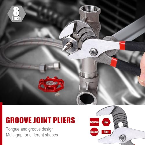 FASTPRO 7-Piece Pliers and Wrench Set, Pliers Tool Set