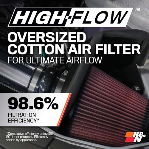 K&N Cold Air Intake System: High-Flow Air Filter, Increase Performance & Acceleration: Compatible with 2011-2023 Chrysler/Dodge: 300, Challenger, Charger, 69-2544TP - style: Metal