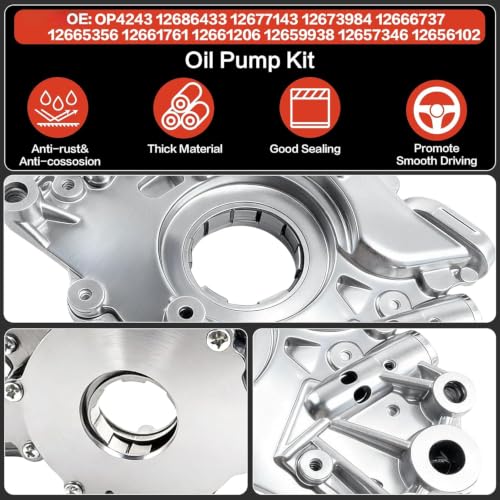 12686433 Engine Oil Pump with Solenoid for 4.3L 5.3L 6.2L 2014-2020 - size: YB011