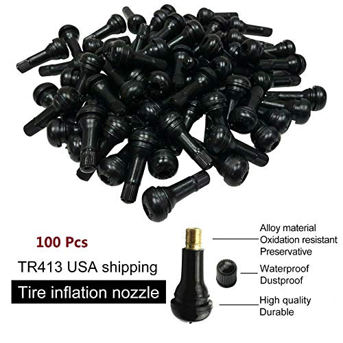 TR413 Rubber Snap-in Tire Valve Stem (100PCS)