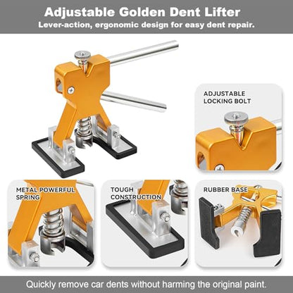 59PCS Dent Repair Kit, Car Dent Puller Tool for Small Dents & Door Dings - size: Dent Puller Kit-59 Pack
