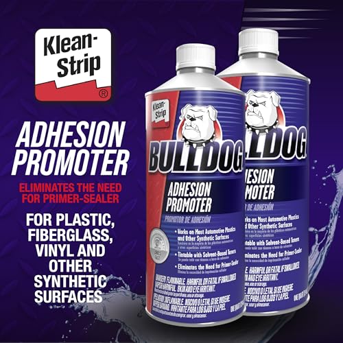 Klean-Strip Bulldog Adhesion Promoter for Plastic, Metal, and Aluminum - Quick Dry No Mix for Paint Prep Jobs - Fills 320 Grit Scratches - 1 Quart