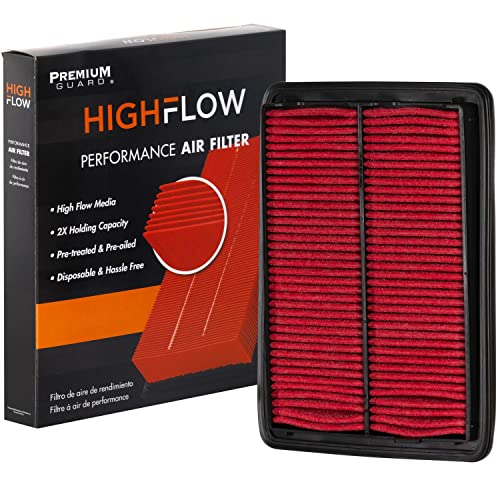 HIGHFLOW PA99032X High Performance, Pre-Oiled Disposable Engine Air Filter | Fits 2014-2020 Nissan Rogue 2.5L; 2017-2022 Rogue Sport 2.0L; 2014-2022 X-Trail 2.5L; 2017-2023 Qashqai 2.0L - size: HIGHFLOW