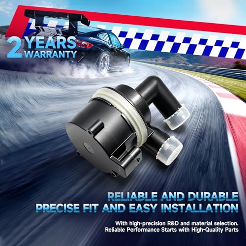 5N0965561A Auxiliary Water Pump Car Engine Cooling Water Compatible for VW Golf Audi Q3 Quattro For Jetta/Passat Skoda EOS Tiguan Touran 5N0965561 5N0122093BP 7N0965561