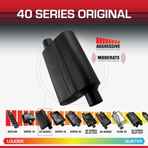 Flowmaster 40 Series Chambered Muffler – 2.50" Offset In / 2.50" Offset Out - color: Offset In / Offset Out