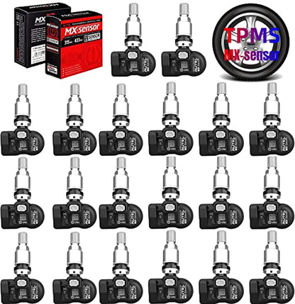 Autel MaxiTPMS MX TPMS Sensor 20 Pack, Universal 315MHZ 433MHz Metal Stem - size: 20pcs 1-Sensor M