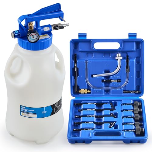 OMT 2.6 Gallon Vacuum Fluid Evacuator and Filler Set with 15 ATF Adapters