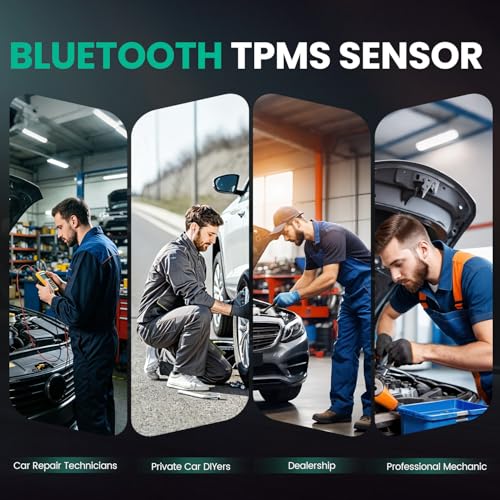 THINKCAR TPMS Sensors Set of 4, 2-in-1 315-433MHz MX-Sensor, Universal Programmable Tire Pressure Monitoring Sensors, OE-Level Replacement Tire Sensors for Kingbolen and THINKCAR Scanners