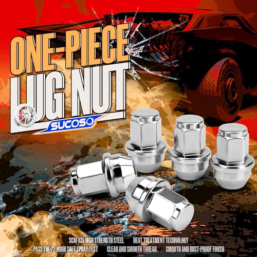 SUCOSO 14x1.5 Lug Nuts for F150, OEM Stock Solid One Piece Wheel Lugnuts - color: Silver, size: M14X1.5-F150/Expedition