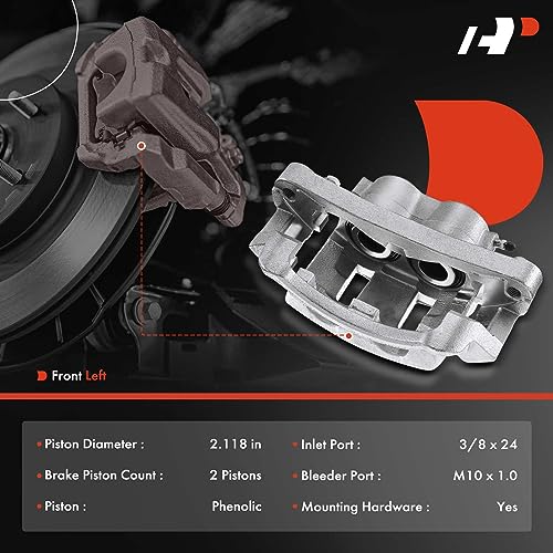 A-Premium Front Left Driver Disc Brake Caliper with Bracket - style: Front Driver