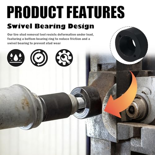 Wheel Stud Installer Tool Heavy Duty,Wheel Stud Removal Tool Includes 3/4" Hex Wheels Lug Nuts (M12x1.25/M12x1.5/M14x1.5),Professional Lug Studs Installer Tools Car Accessories