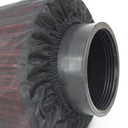 Air Filter Cover for Car Cold Air Intake Filter, Universal High Flow Air Intake Filter, Black, 1 PCS