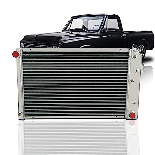 3 Row Radiator For Chevy Monte Carlo Oldsmobile Cutlass 1978-1987 - size: 3 Row Radiator+CNC 1.3Bar Cap